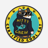 “Certified Cool Cat” Kitty Crew Vinyl Sticker